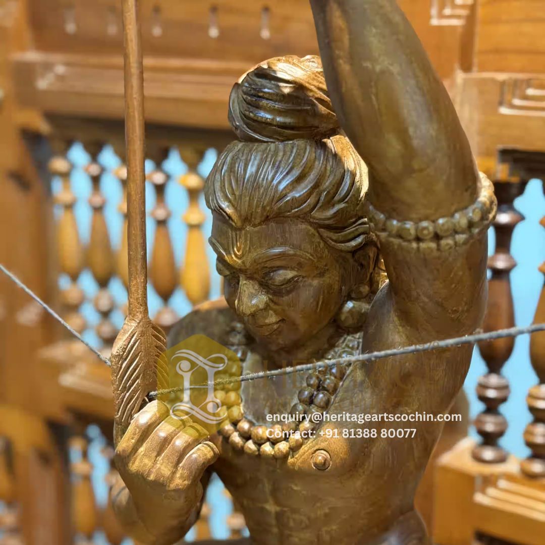 premium wooden statue in Kerala