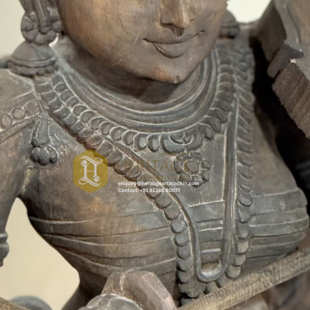 antique home decor wooden garuda statue kochi