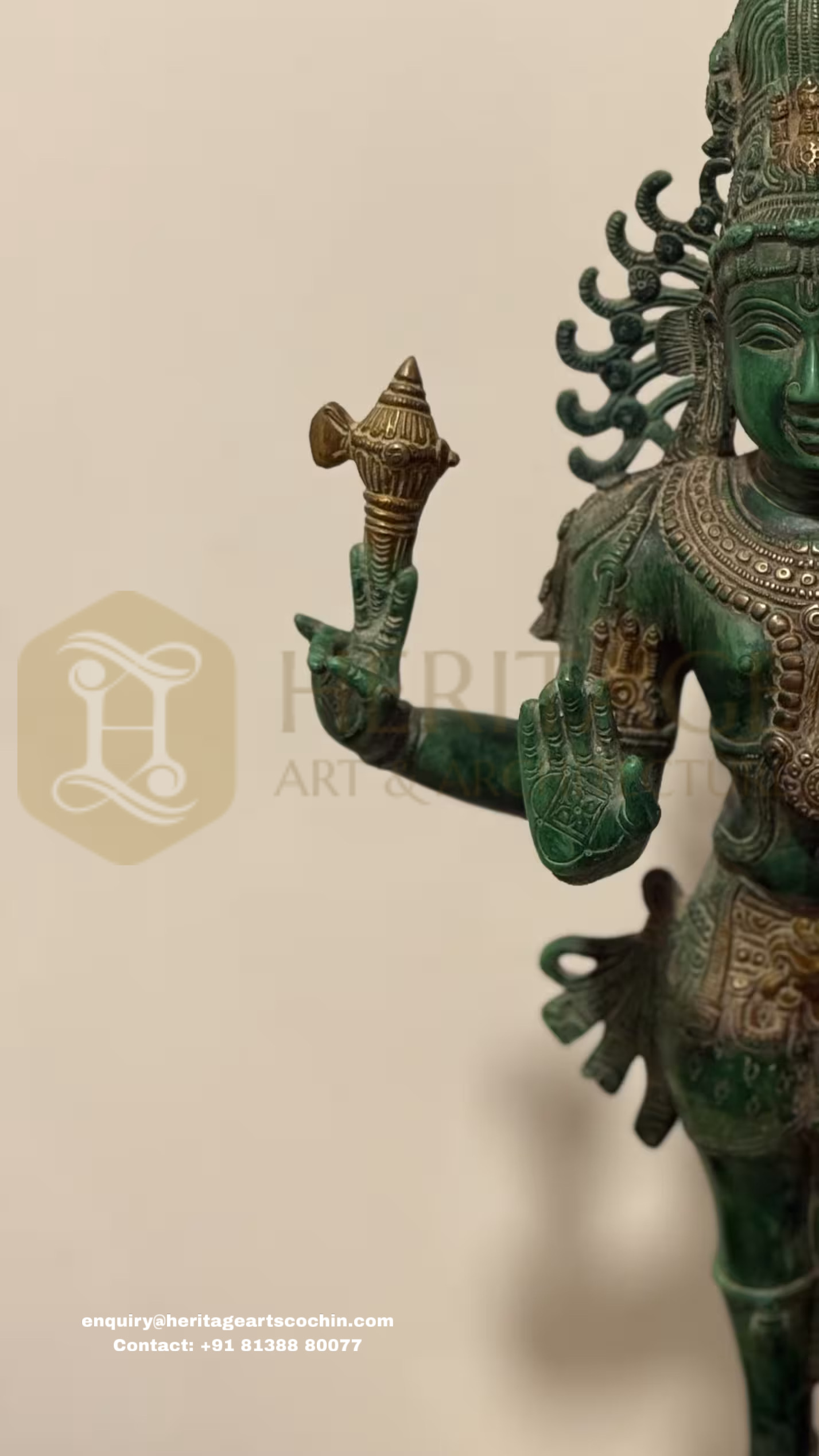 antique harihara murti home decor statue in kochi