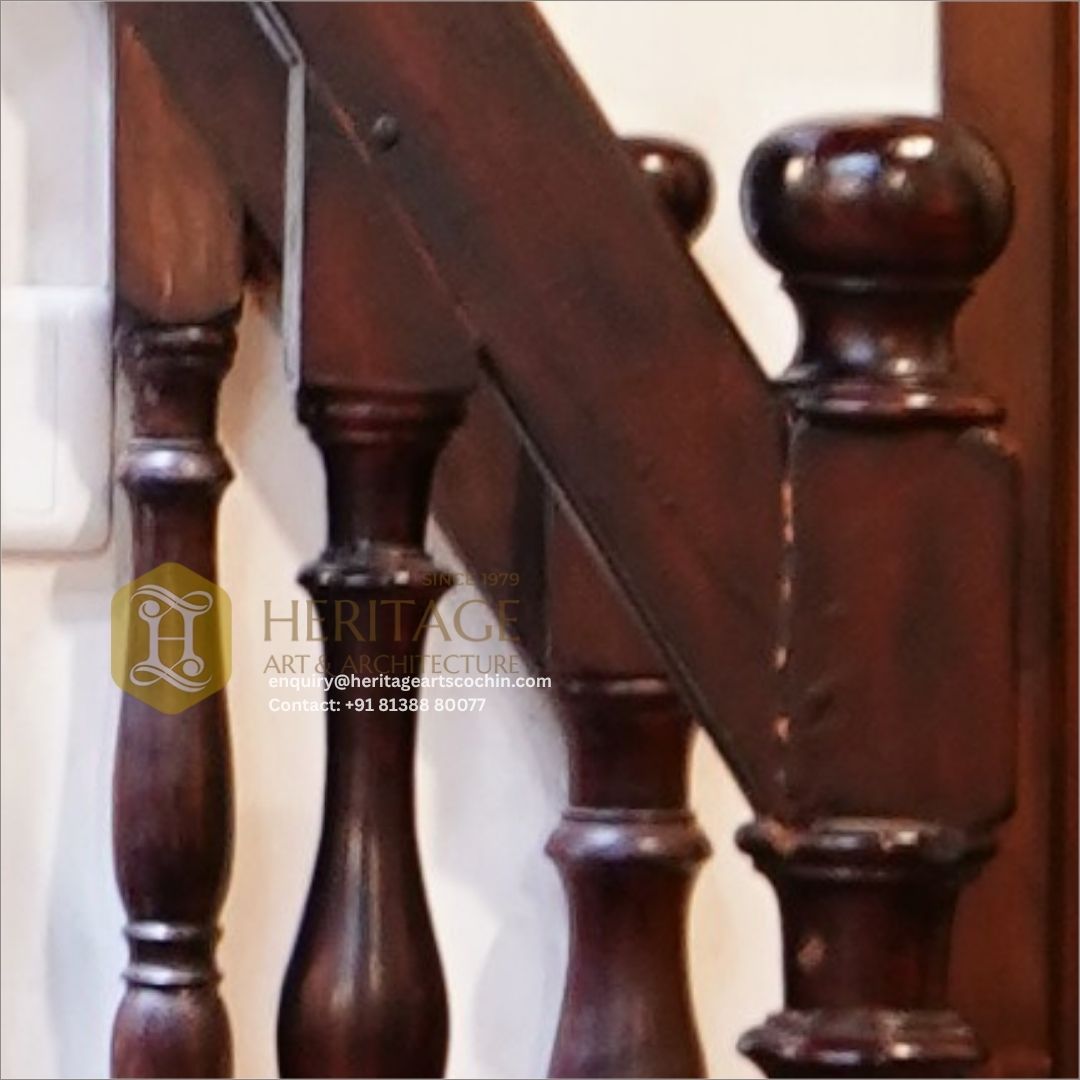 custom wooden staircase in India