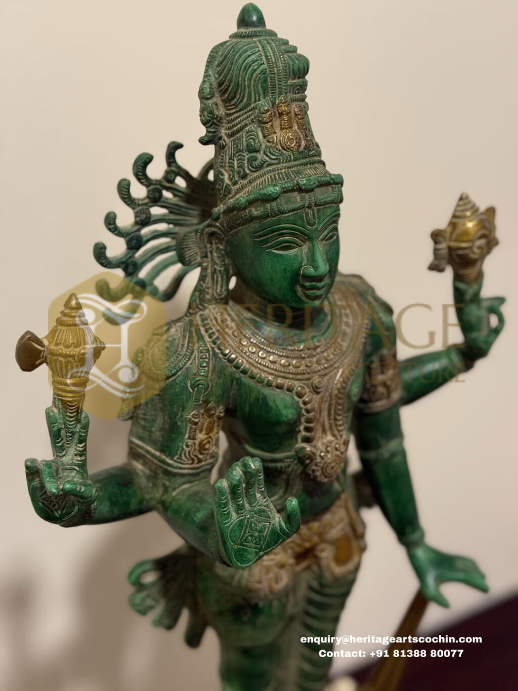 kerala design antique harihara murti statue in kochi
