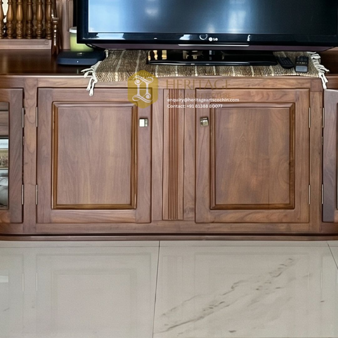 premium wooden tv storage unit in india