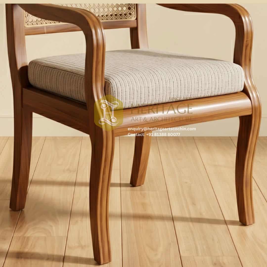 Tanvika Wooden Arm Chair - Image 4