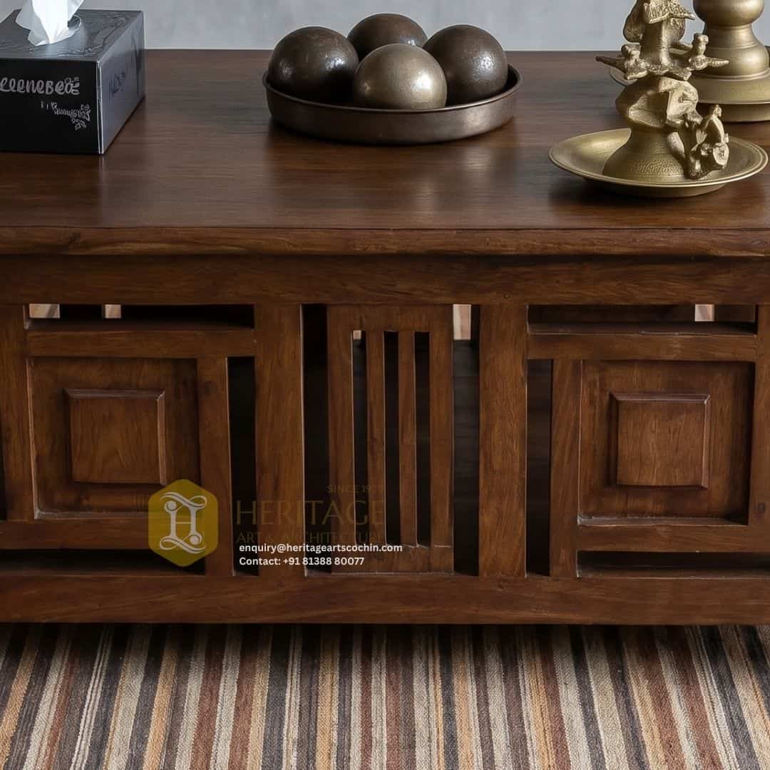 solid wood coffee table in india