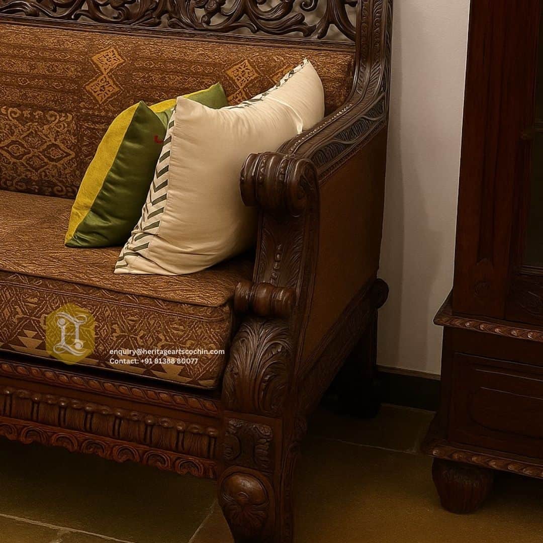 classic kerala heritage sofa set in kochi