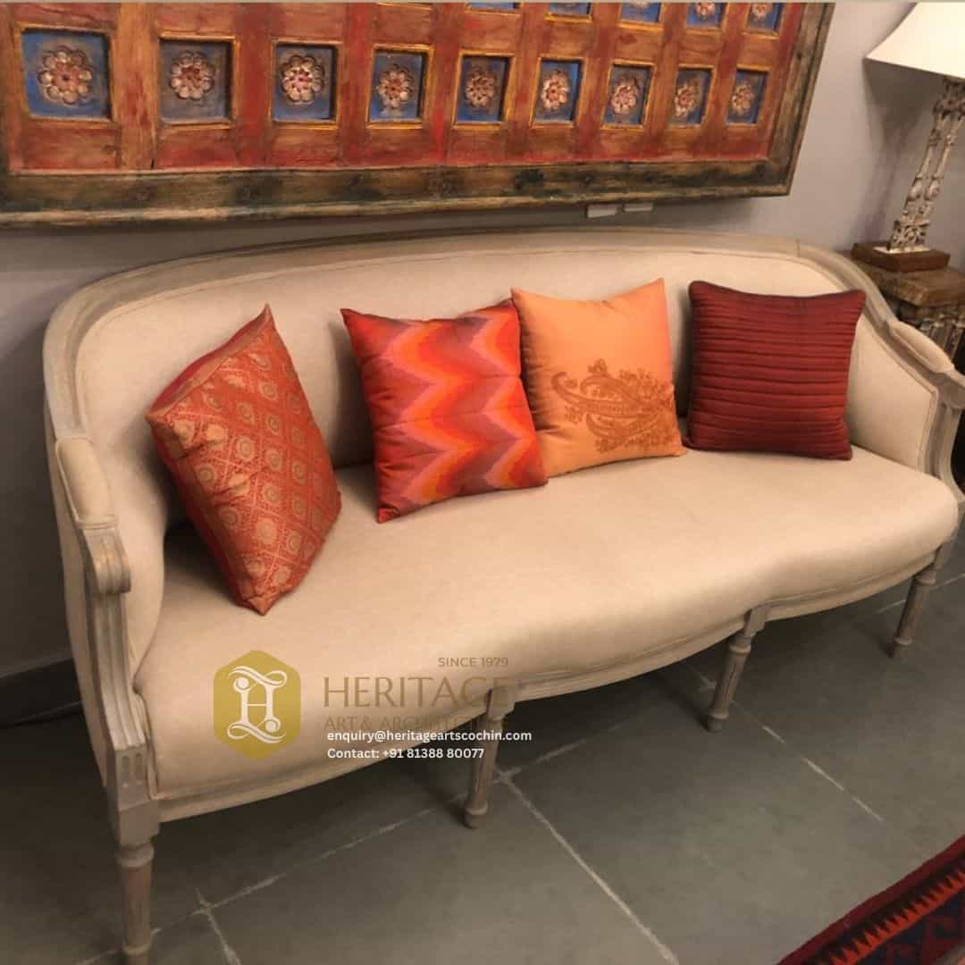 custom teak wood living room sofa set in india