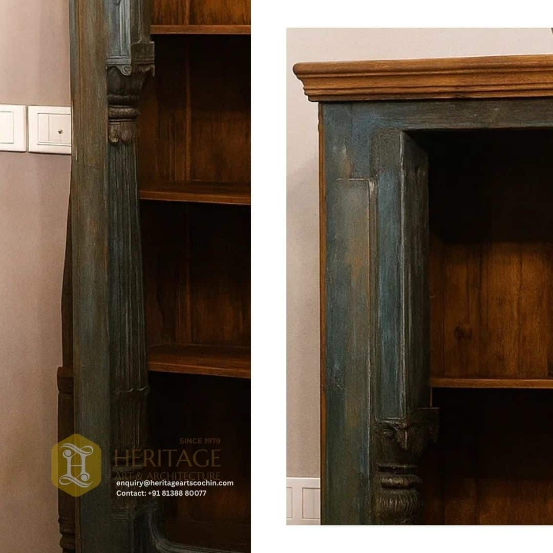 wooden shelf in kerala