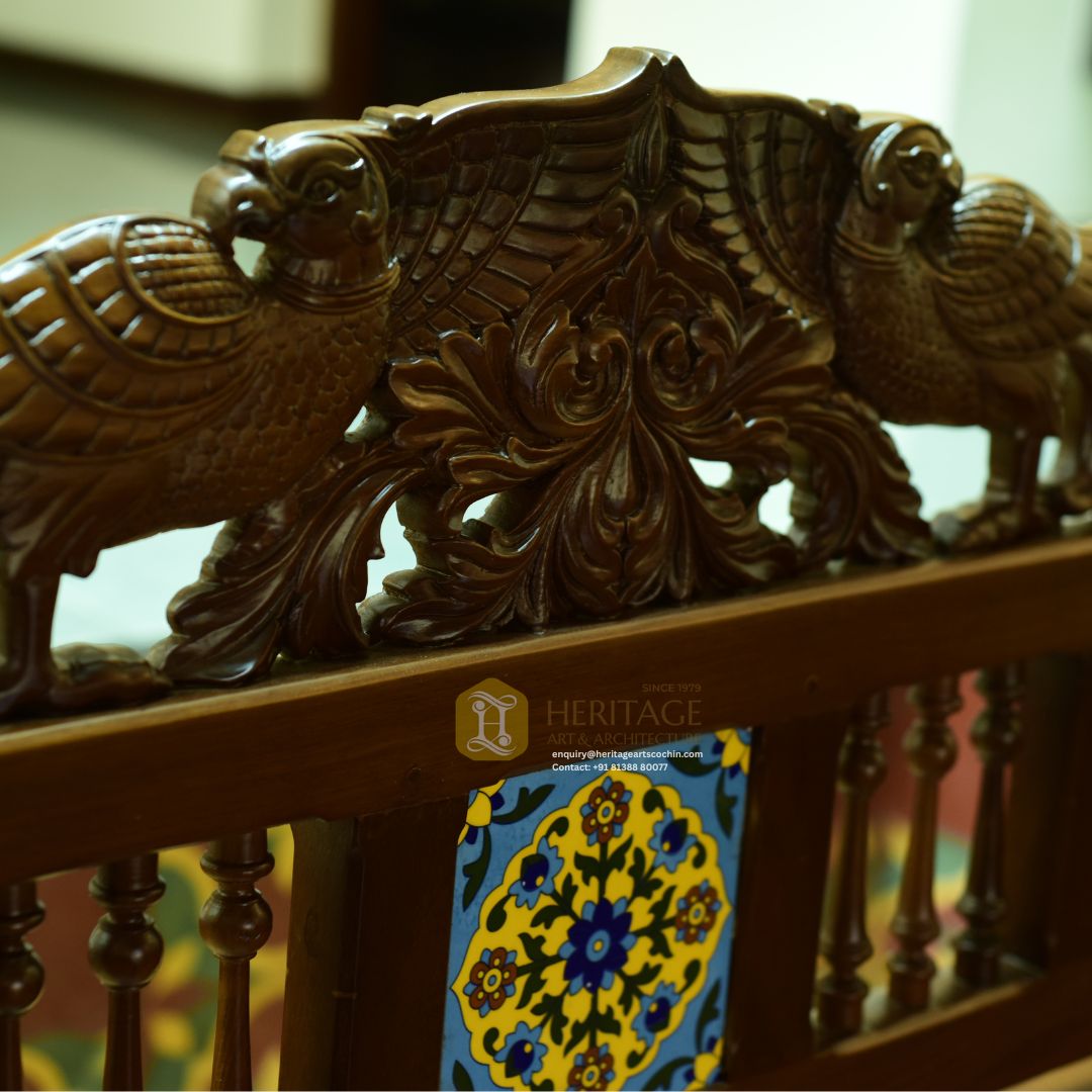 custom wooden swing furniture in kerala