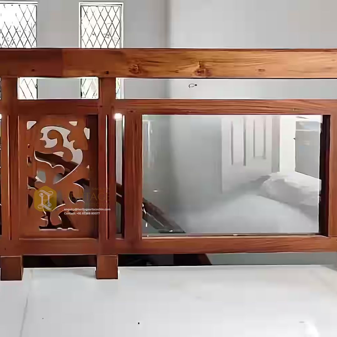 Premium glass panel spiral staircase in Cochin
