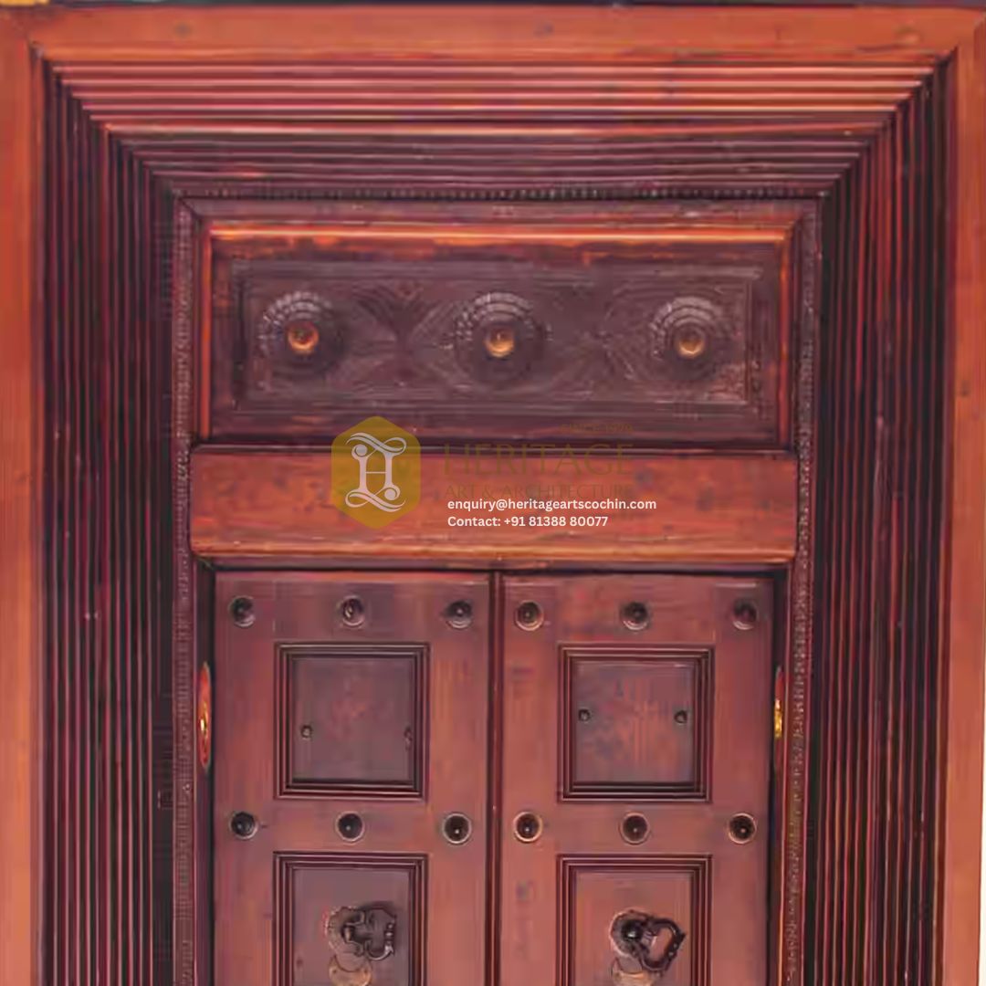 antique teak door in Cochin