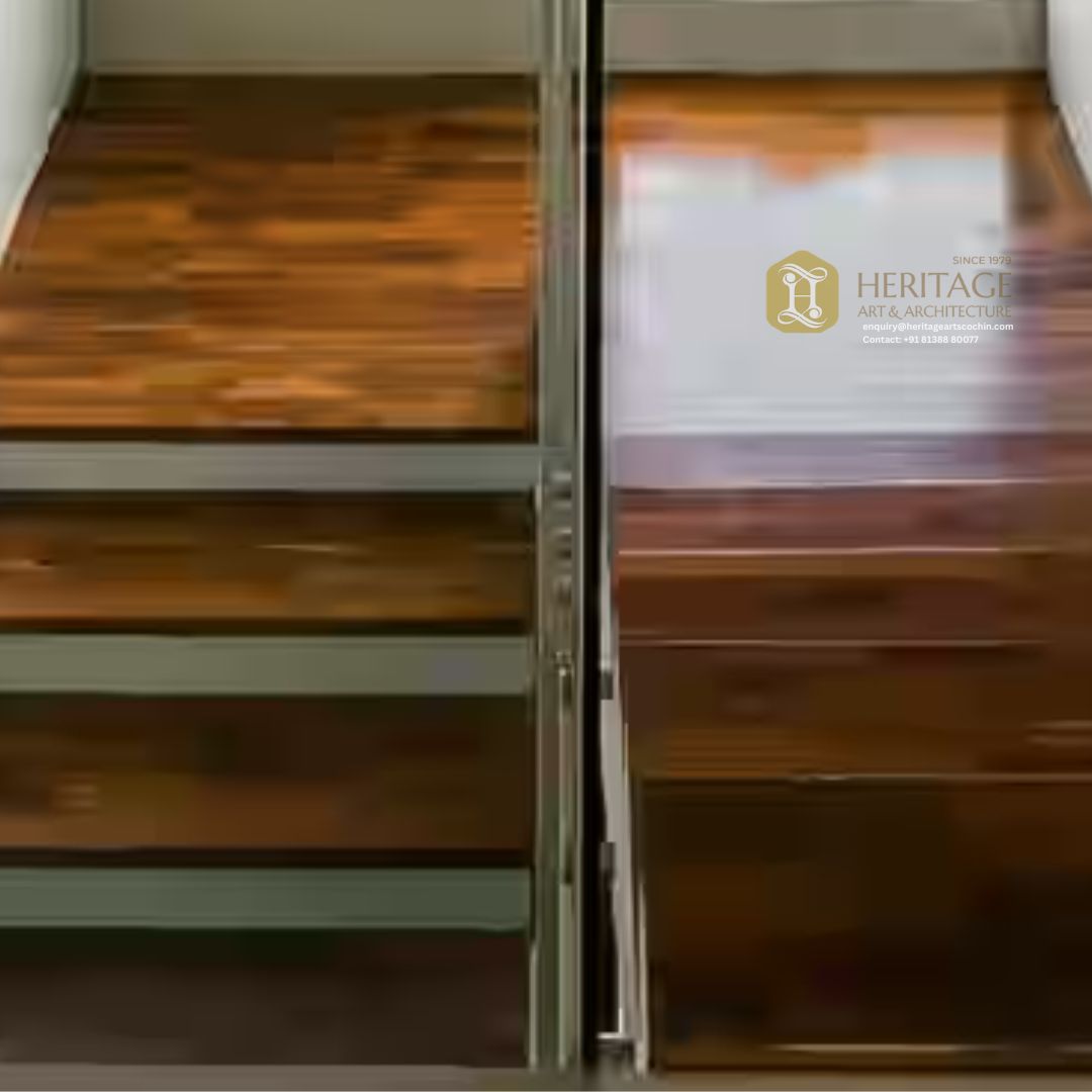 luxury-wooden-staircase-design-kerala